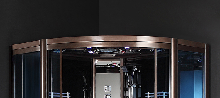 Portable Glass Sliding Door Bathroom Steam Room Shower Box Corner Sauna Steam Shower Cabin