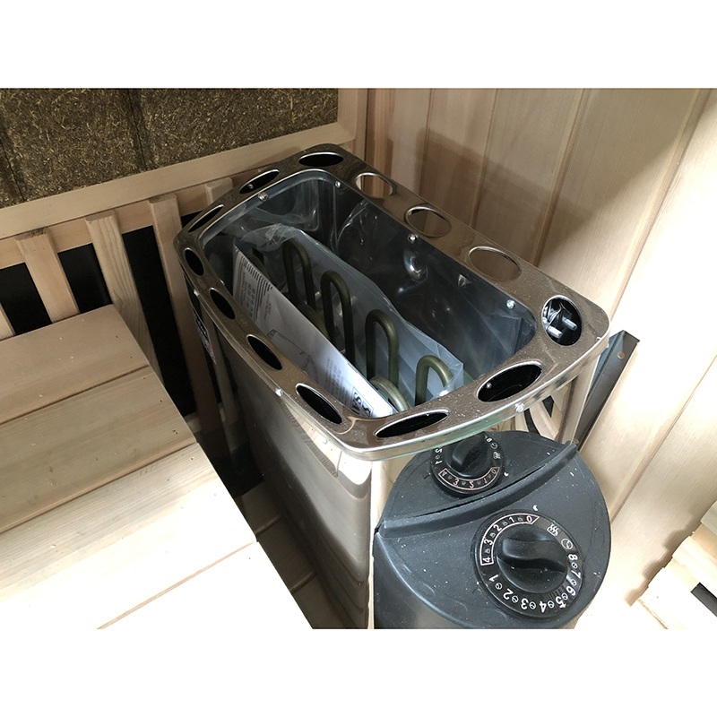 1 Person Solid Wood Far Infrared Indoor Sauna Bath Box Traditional Finish Steam Sauna Room