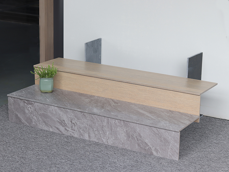 1200x300x170 Glazed Polish Outdoor Ceramic Floor Stair Tile a Grade Quality Wooden Look Stair Tile