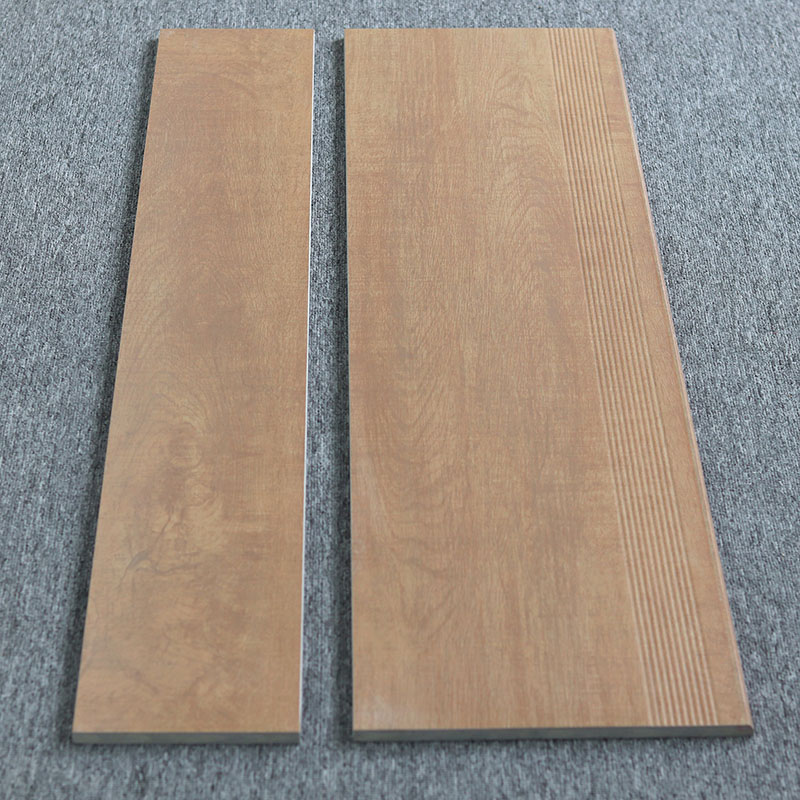 Interior Decorative Non-slip Stair Tiles Treads Design Ceramic Matte Glazed Porcelain Floor Stair Tiles