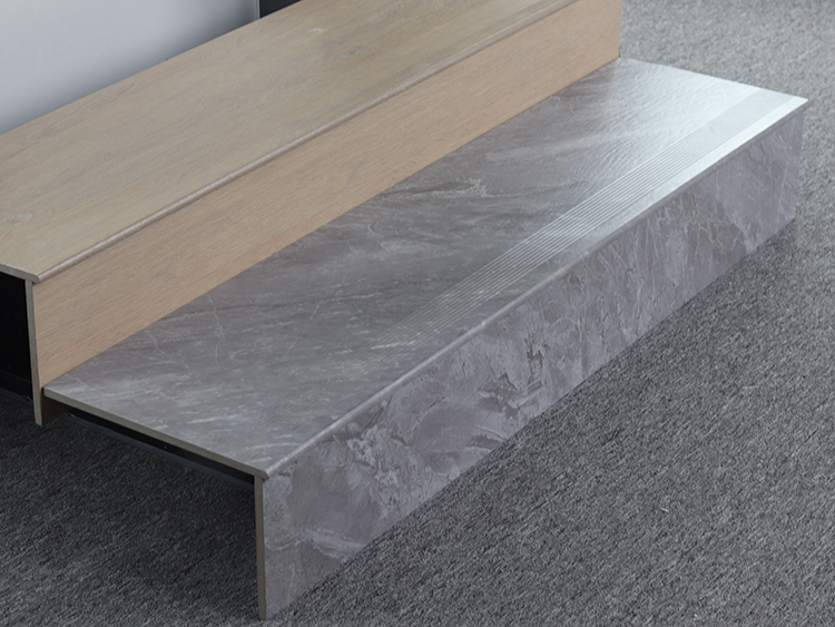 120x30cm Marble Look Stair Tiles Interior Finish Anti Slip Ceramic Stepping Stairs Tiles