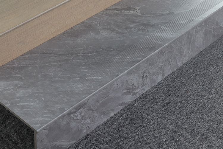 120x30cm Marble Look Stair Tiles Interior Finish Anti Slip Ceramic Stepping Stairs Tiles