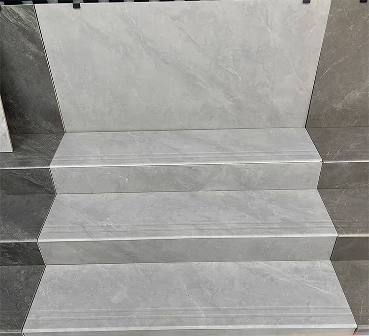 Hot Selling Decor Tile Multi Size House Porcelain Stair Ceramic Tiles Groove Staircase Tiles