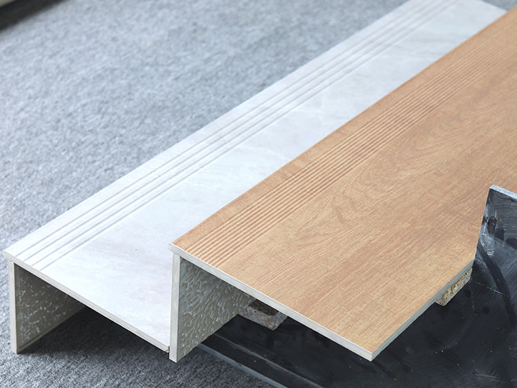 Hot Selling Decor Tile Multi Size House Porcelain Stair Ceramic Tiles Groove Staircase Tiles