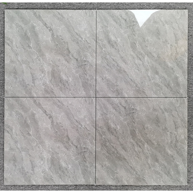 China Glossy Grey Full Glazed Finish Gray Marble Look Price 600x600mm Porcelain Floor Tiles 60x60
