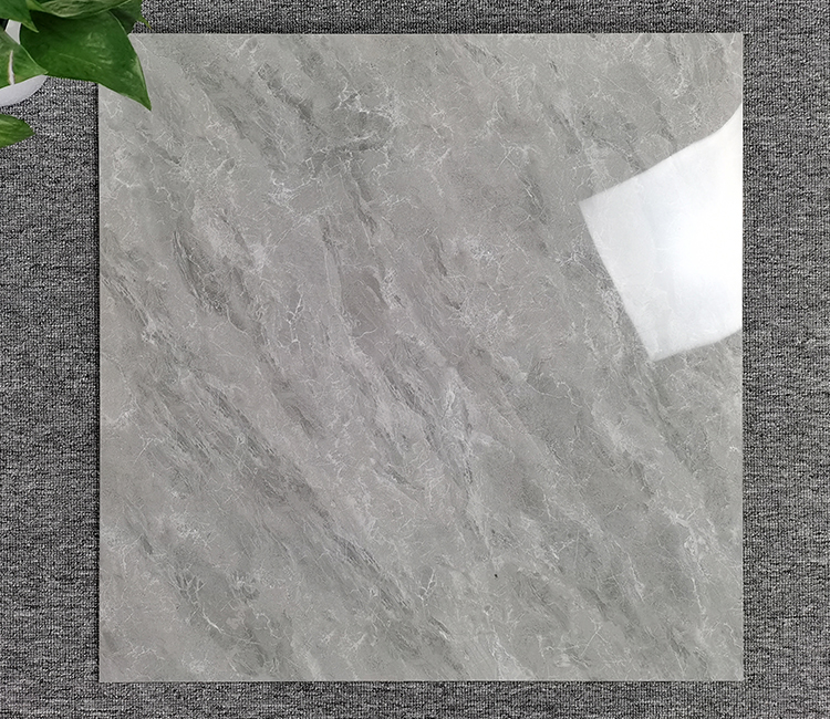 China Glossy Grey Full Glazed Finish Gray Marble Look Price 600x600mm Porcelain Floor Tiles 60x60