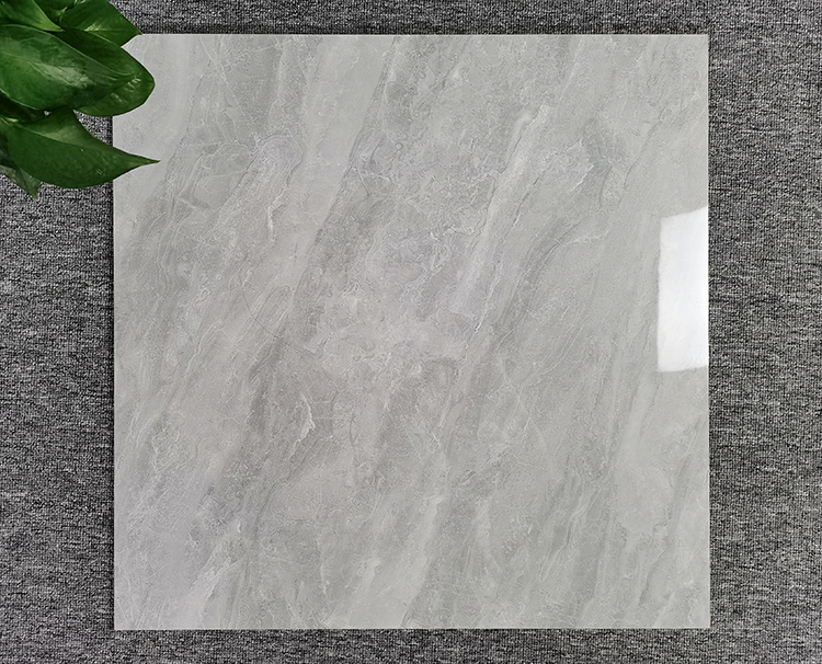 China Glossy Grey Full Glazed Finish Gray Marble Look Price 600x600mm Porcelain Floor Tiles 60x60
