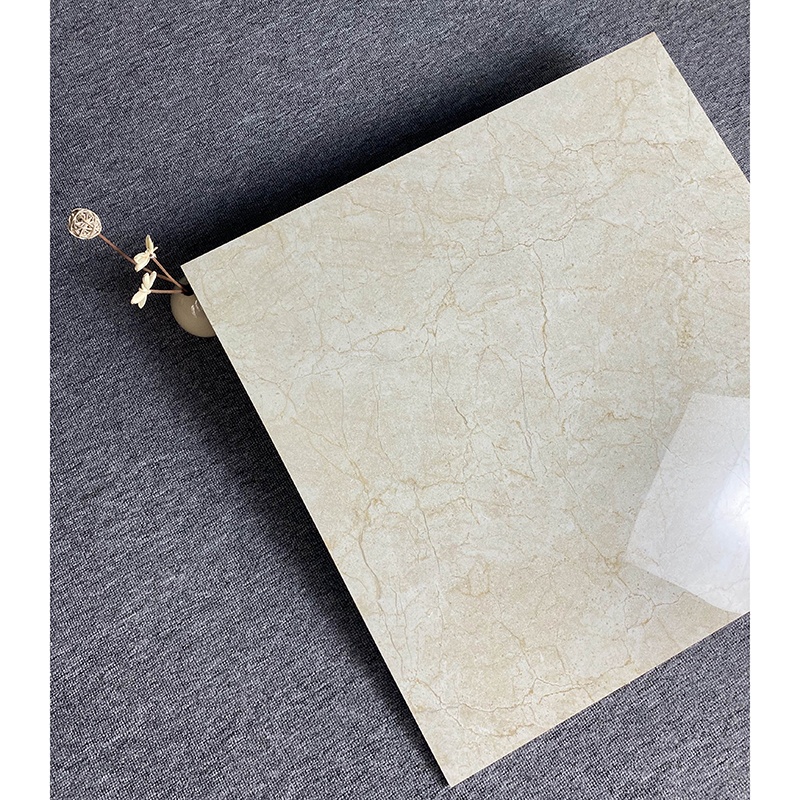 Foshan High Glossy Interior Polished Glazed Ceramic Floor Tiles Gold Vein Marble Look Porcelain Tiles