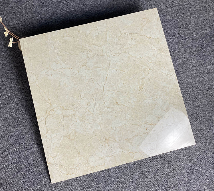 Foshan High Glossy Interior Polished Glazed Ceramic Floor Tiles Gold Vein Marble Look Porcelain Tiles
