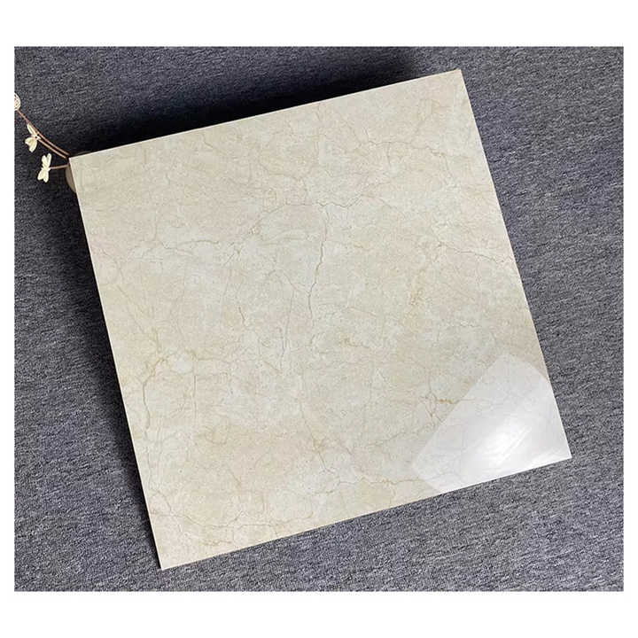 Foshan High Glossy Interior Polished Glazed Ceramic Floor Tiles Gold Vein Marble Look Porcelain Tiles