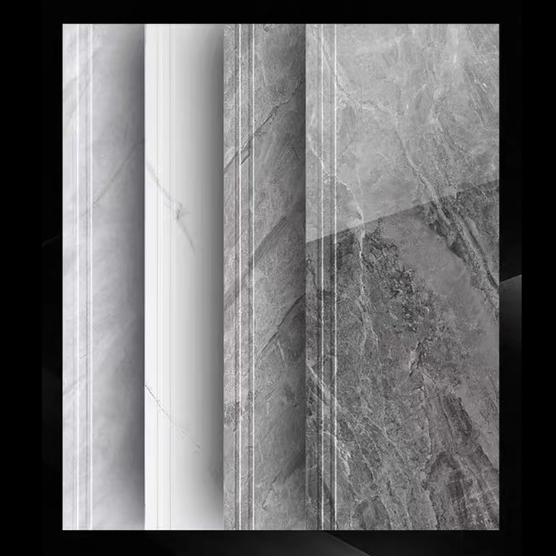 Hot Sale Customized Indoor Staircase Villa Decoration Porcelain Floor Marble Look Stairs Step