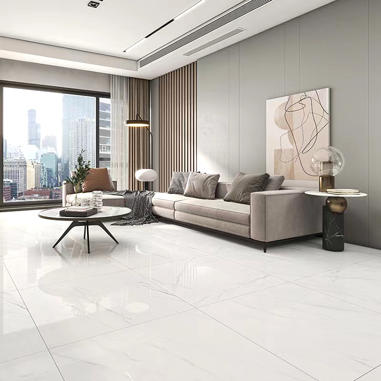 Glossy Carreaux Sol 60x60 Marbre White Ceramic Wall Glazed Porcelanato Porcelain Marble Floor Tile