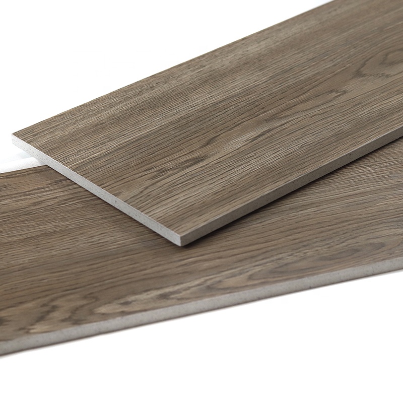 Modern Floor Wood Tiles Matte Surface Wood Like Texture Floor Ceramic Brown Grey Porcelain Wooden Tile
