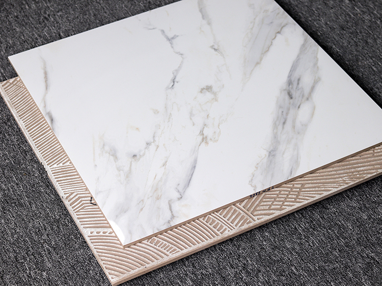 Foshan White Carrelage Porcelanto Marble Floor Porcelain Full Polished Glazed Ceramic Tile