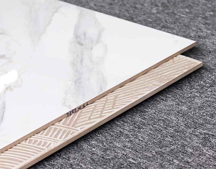 Foshan White Carrelage Porcelanto Marble Floor Porcelain Full Polished Glazed Ceramic Tile