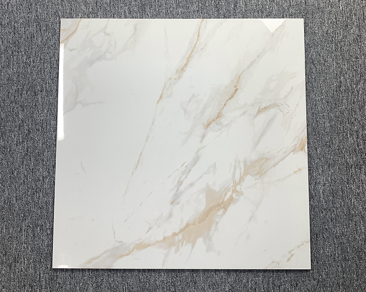 Foshan White Carrelage Porcelanto Marble Floor Porcelain Full Polished Glazed Ceramic Tile