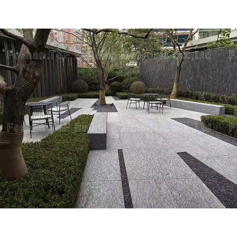 18mm 30x60 Non Slip Ecological Natural Granite Floor Paving Square Courtyard Stone Tiles Outdoors