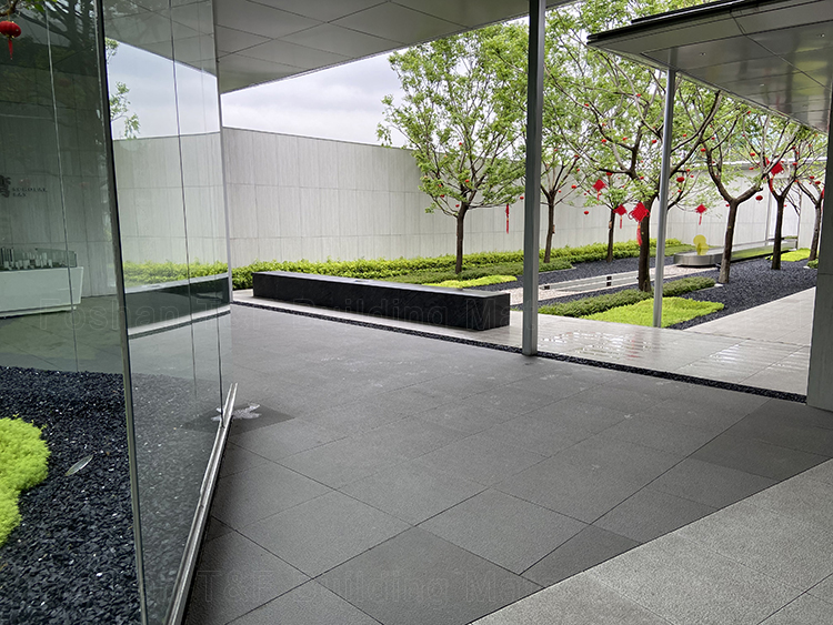 18mm 30x60 Non Slip Ecological Natural Granite Floor Paving Square Courtyard Stone Tiles Outdoors