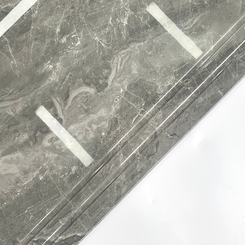 Apartment Gray Marble Look Ceramic Stairs Tile Marble Floor Tiles Design Stairs Step Tiles