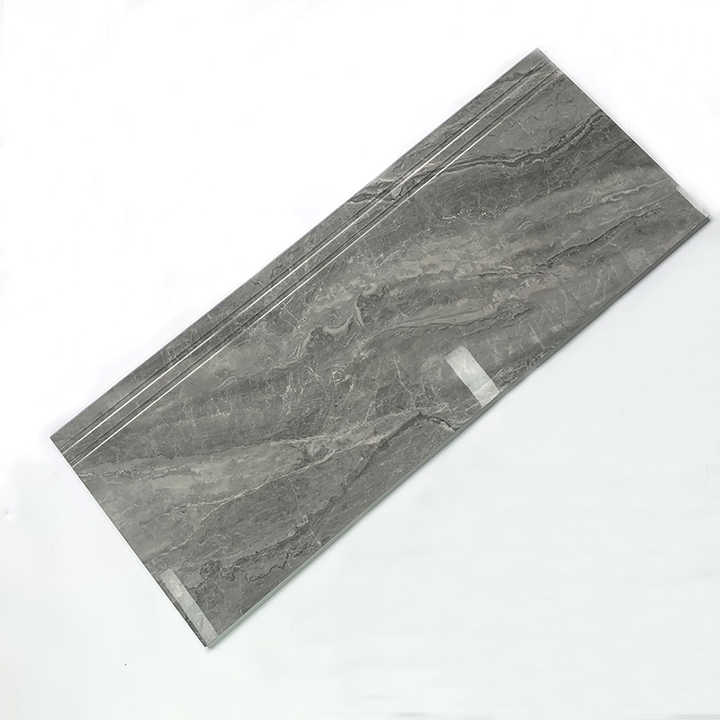 Apartment Gray Marble Look Ceramic Stairs Tile Marble Floor Tiles Design Stairs Step Tiles