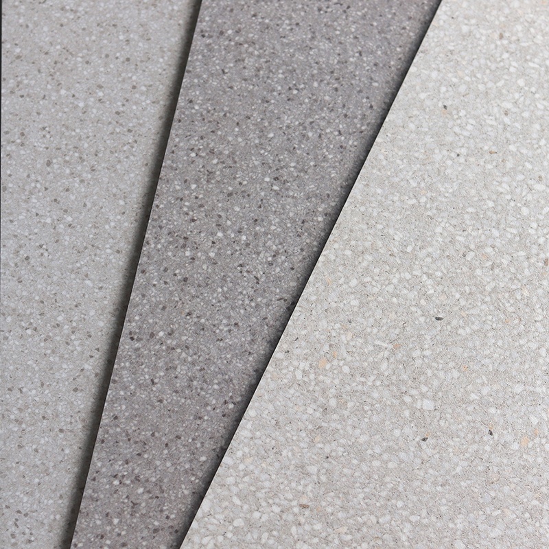 600x600 Matt Finish White Grey Cement Look Porcelain Rustic Restaurant Store Kitchen Floor Terrazzo Tile