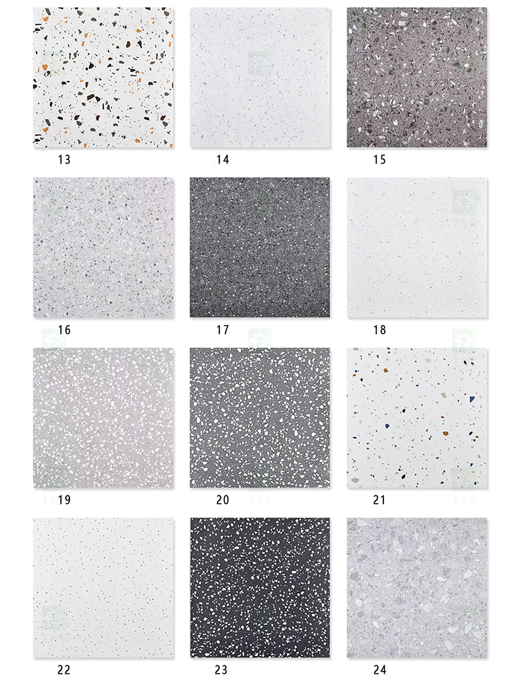 60*60cm High Quality Terrazzo Granite Stone Look Porcelain Terrazo Floor Tiles 60x60