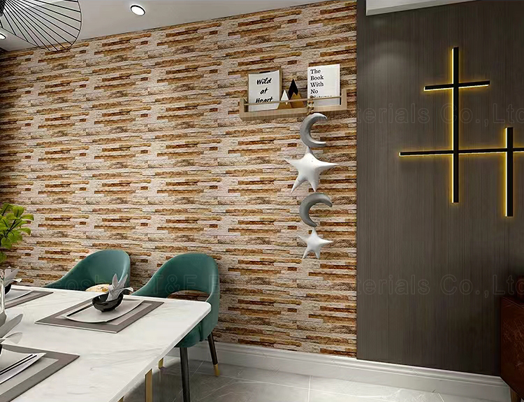 Factory Direct Sale 20x40cm Vintage Front House Tile for Wall 3D Stone Surface Outdoor Wall Tiles