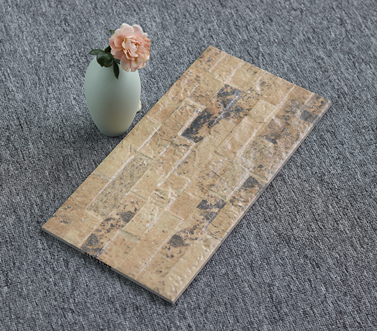 Antique Rough Stone Surface Antifreezing Courtyard Garden Country Ceramic Outdoor Wall Tiles