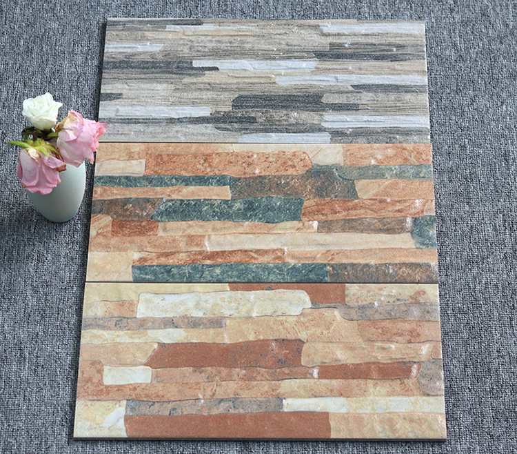 Hot Selling 200*400mm 3D Concave Convex Porcelain Interior and Exterior Decor Wall Tiles