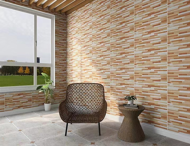 American Rustic Anti-slip Waterproof Outdoor Yard Villa Terrace Garden TV Background Wall Tile