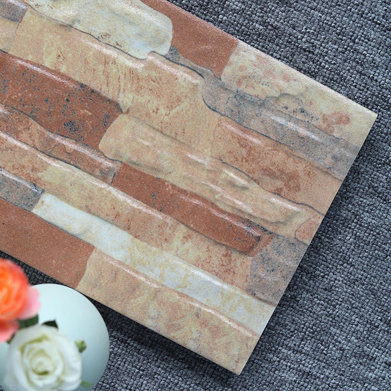 200*400 Culture Stone Background Outdoor Courtyard Balcony Porcelain Rustic Exterior Wall Tiles