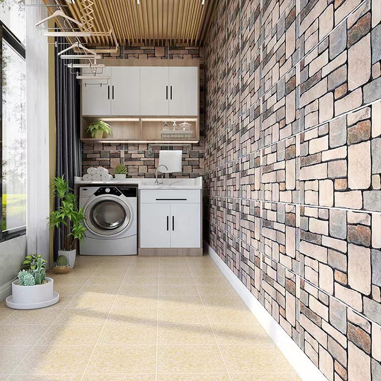 200*400 Culture Stone Background Outdoor Courtyard Balcony Porcelain Rustic Exterior Wall Tiles