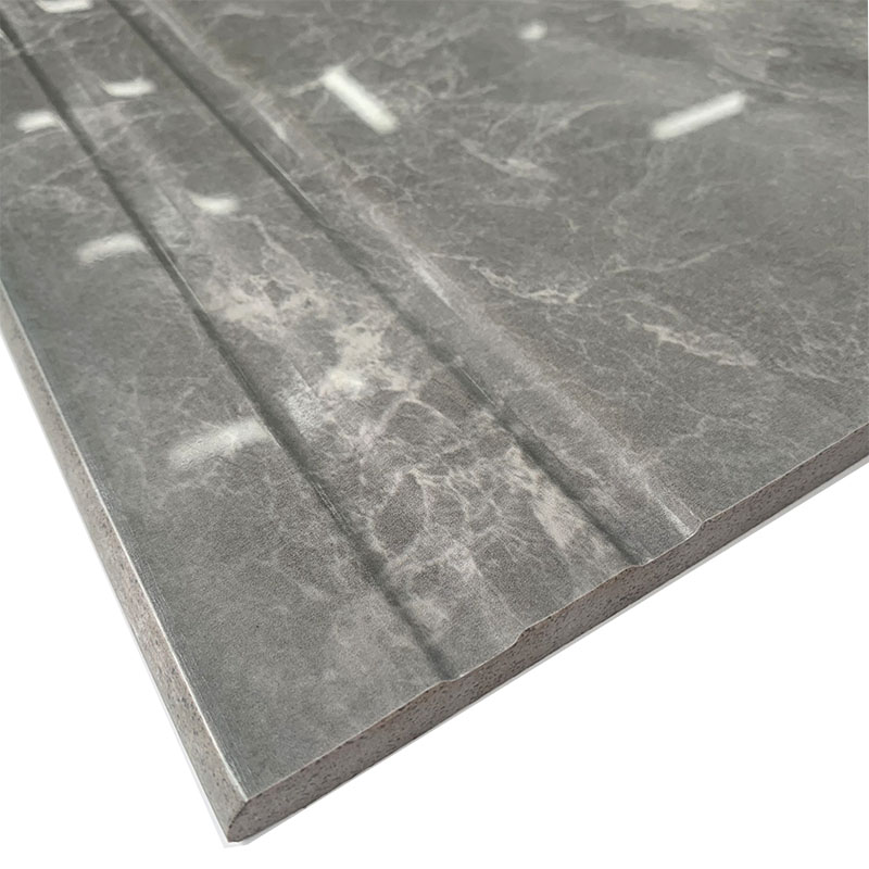 High Glossy Anti Slip Full Body Foshan Marble Look Tiles Glazed Polished Porcelain Indoor Staircase Step Tiles