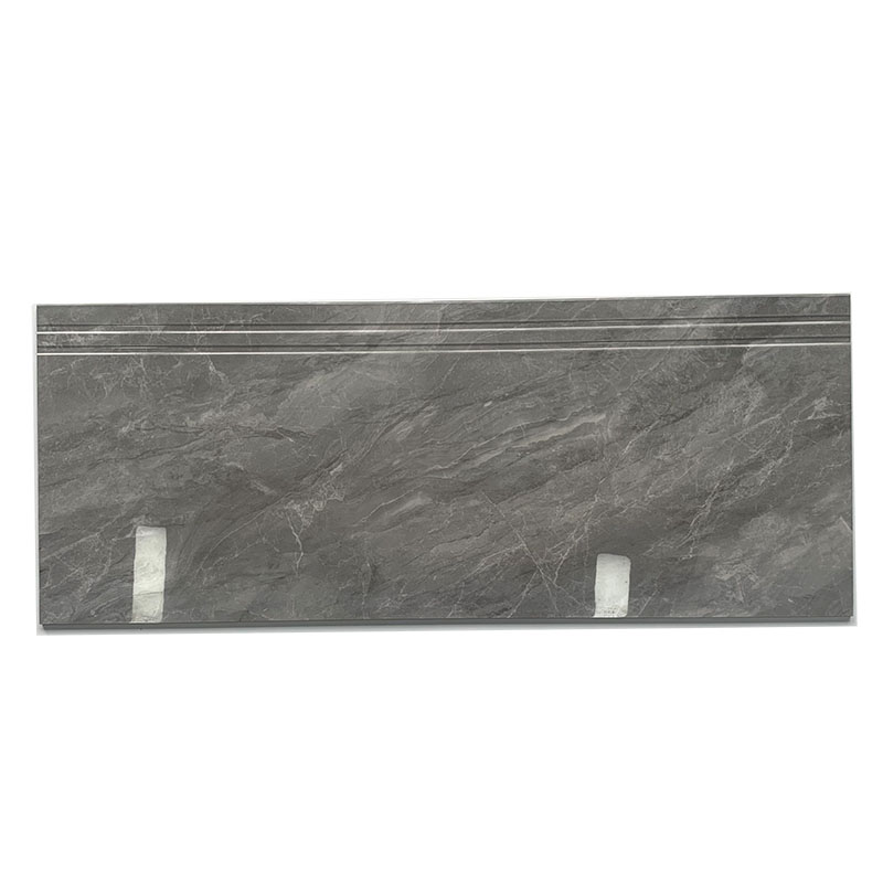 High Glossy Anti Slip Full Body Foshan Marble Look Tiles Glazed Polished Porcelain Indoor Staircase Step Tiles