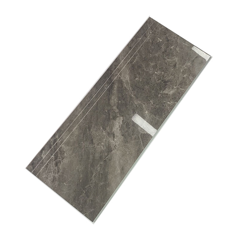 Full Polished Surface Stair Ceramic Tiles 300x1200mm Grey Color Latest Design Decorative Stair Step Tiles