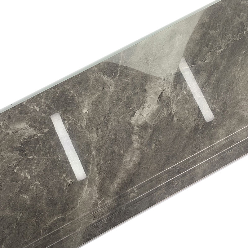 Full Polished Surface Stair Ceramic Tiles 300x1200mm Grey Color Latest Design Decorative Stair Step Tiles