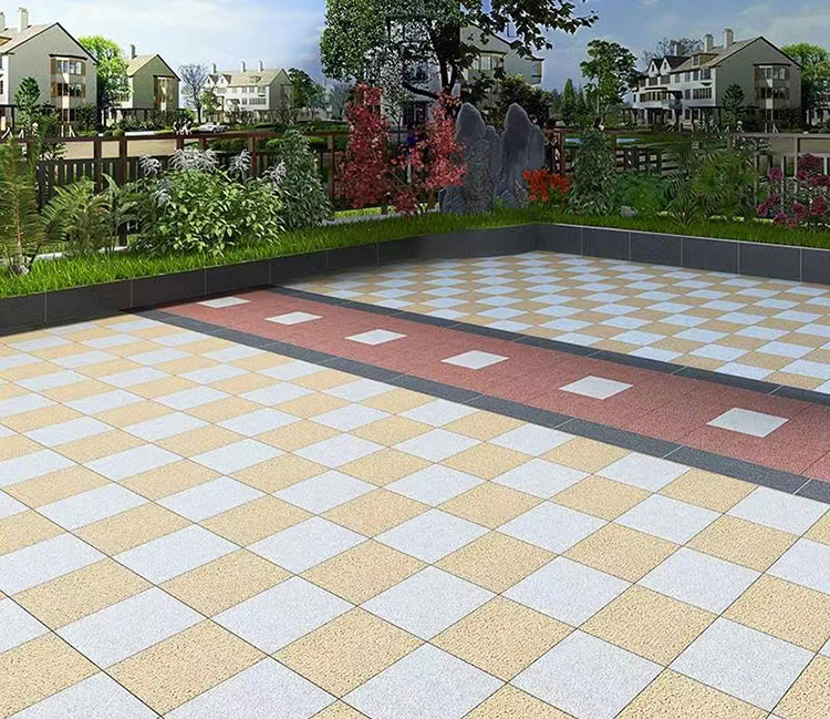 Foshan Red Color Non Slip Indoor and Outdoor Patio Garage Porcelain Granite Stone Floor Tiles