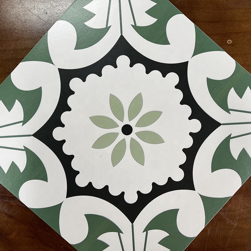 Moroccan Retro Dark Green Color Ceramics Tiles for Bathroom Kitchen Balcony Floor and Wall Design