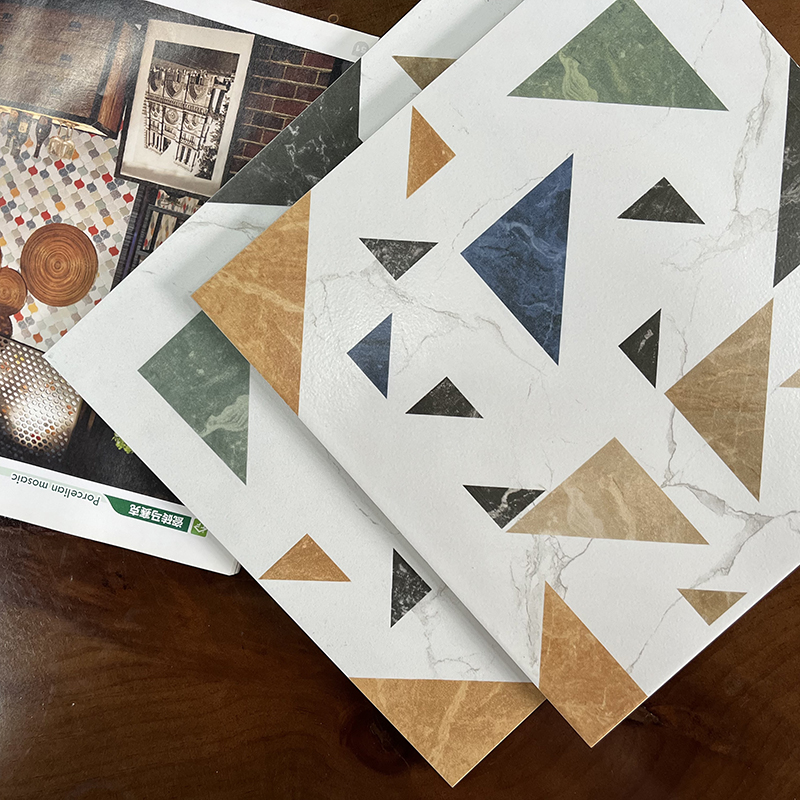 300*300 Nordic Continuous Geometric Colorful Kitchen Wall Cladding Floor Pattern Tile