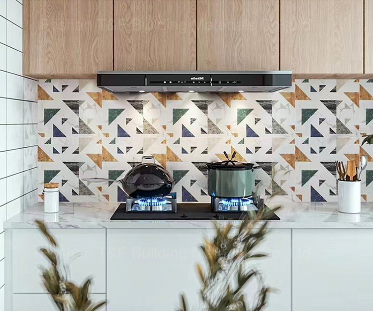 300*300 Nordic Continuous Geometric Colorful Kitchen Wall Cladding Floor Pattern Tile