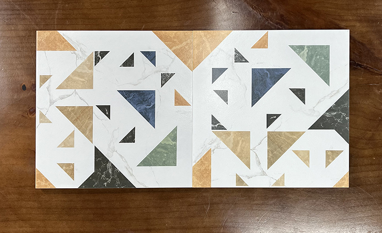 300*300 Nordic Continuous Geometric Colorful Kitchen Wall Cladding Floor Pattern Tile