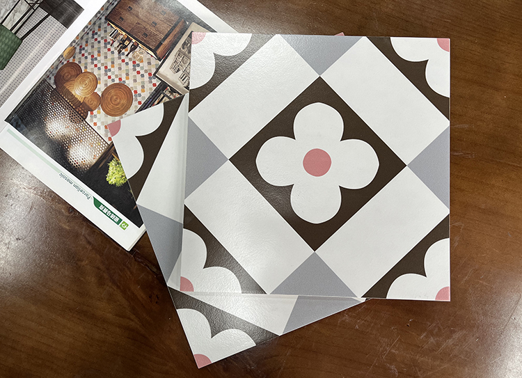 30x30 Nordic Style Small Square Mosaic Flower Porcelain Kitchen Wall Ceramic Balcony Floor Tiles