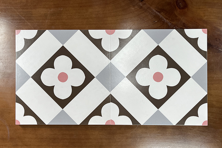 30x30 Nordic Style Small Square Mosaic Flower Porcelain Kitchen Wall Ceramic Balcony Floor Tiles