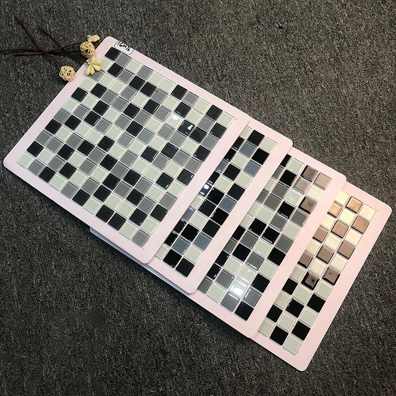 Factory Supply 300x300mm Kitchen Bathroom Wall Decor Outdoor Swimming Crystal Pool  Tiles Glass Mosaics