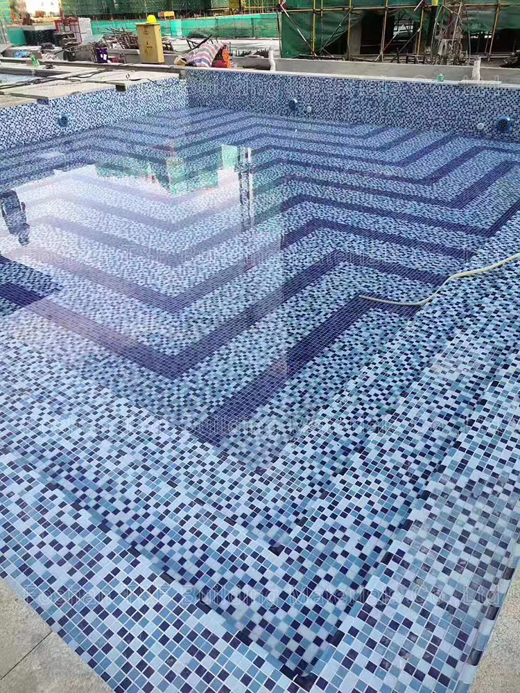 Factory Supply 300x300mm Kitchen Bathroom Wall Decor Outdoor Swimming Crystal Pool Tiles Glass Mosaics