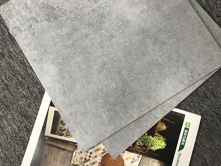 300X300 600X600 Non Slip Modern Cement Style Dark Grey Bathroom Ceramic Floor Tiles
