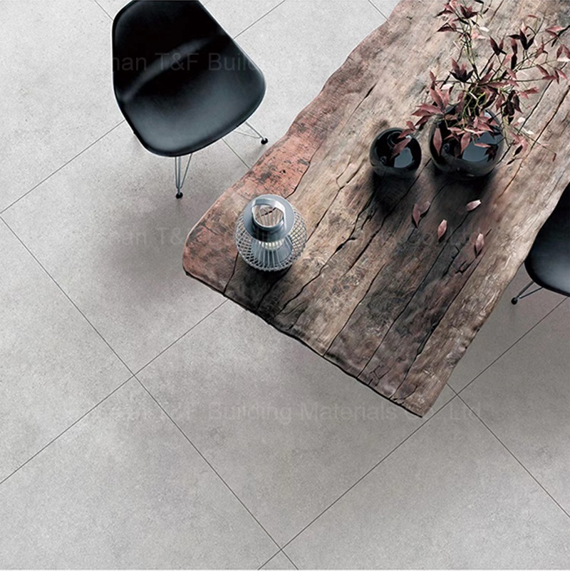300X300 600X600 Non Slip Modern Cement Style Dark Grey Bathroom Ceramic Floor Tiles