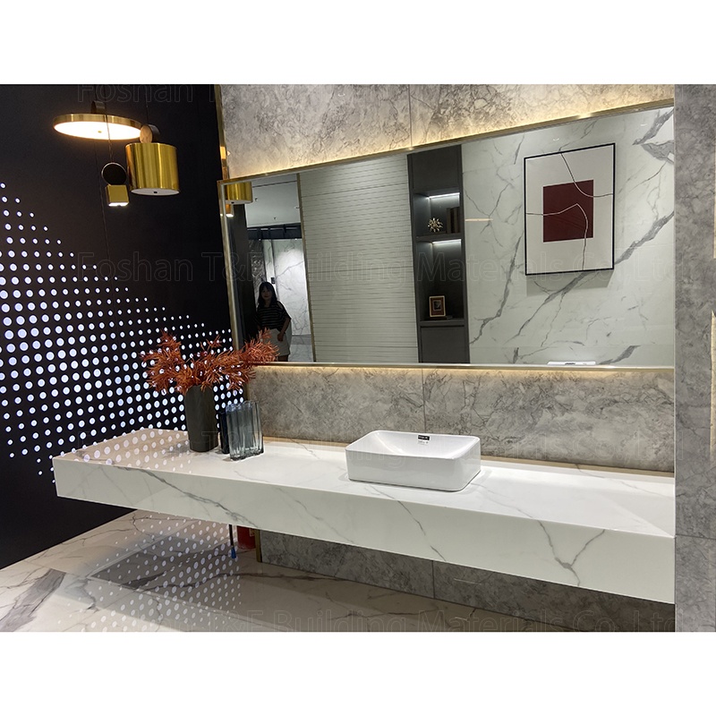 Phoenix Crystal Artificial Stone Wall Cladding Kitchen Countertop Big Slab Vanity Tops