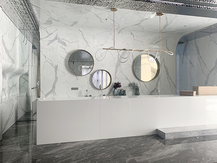 Phoenix Crystal Artificial Stone Wall Cladding Kitchen Countertop Big Slab Vanity Tops