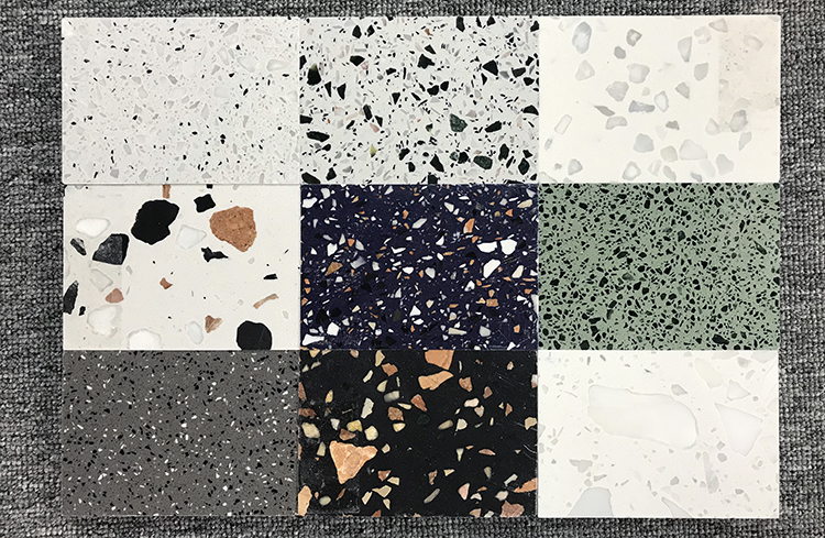 China High Quality Cement Multicoloured Terrazzo Stone Kitchen Work Table Top Slabs Tile for Floor and Wall